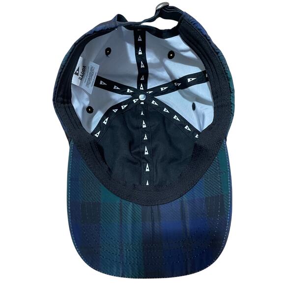 Radda Golf Green Blue Tartan‎ Plaid Adjustable Lightweight Baseball Cap Hat - Picture 6 of 6